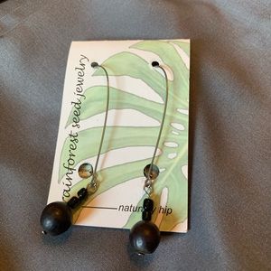 Rainforest seed earrings